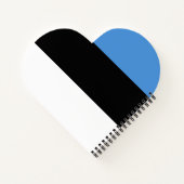 エストニア国旗 ノートブック (裏面)