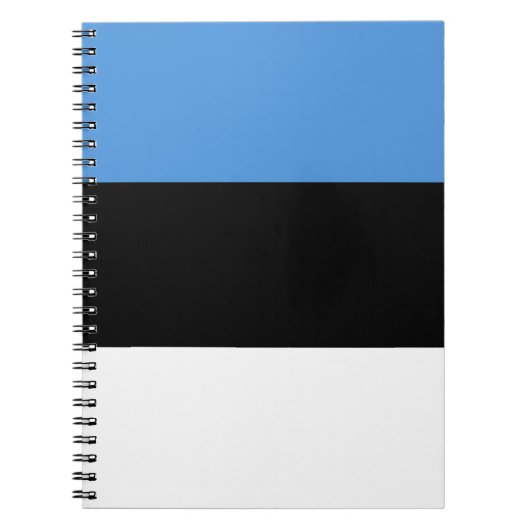 エストニア国旗 ノートブック (正面)