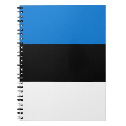 エストニア国旗 ノートブック (正面)