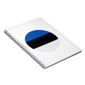 エストニア国旗 ノートブック (右側)