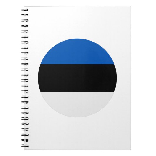 エストニア国旗 ノートブック (正面)