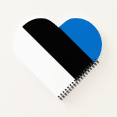 エストニア国旗 ノートブック (裏面)