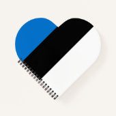 エストニア国旗 ノートブック (正面)