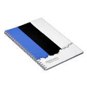 エストニア国旗 ノートブック (右側)