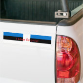 エストニア国旗 バンパーステッカー (トラック上)