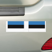 エストニア国旗 バンパーステッカー (車上)