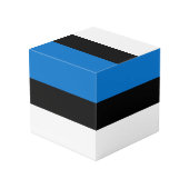 エストニア国旗 フォトキューブ (裏面アングル)