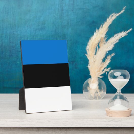 エストニア国旗 フォトプラーク (側面)