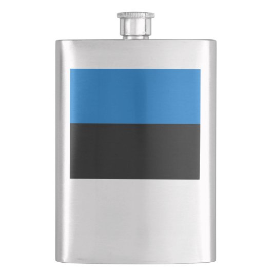 エストニア国旗 フラスク (正面)