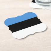 エストニア国旗 ペーパーコースター (アングル)