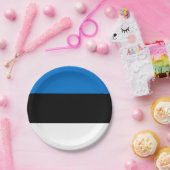 エストニア国旗 ペーパープレート (パーティー)