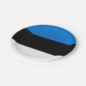 エストニア国旗 ペーパープレート (アングル)