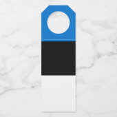 エストニア国旗 ボトルネックタグ (正面)