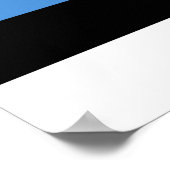 エストニア国旗 ポスター (角)