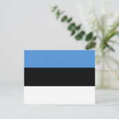 エストニア国旗 ポストカード (スタンド正面)