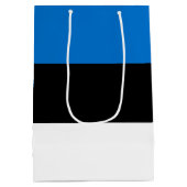 エストニア国旗 ミディアムペーパーバッグ (裏面)