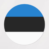 エストニア国旗 ラベル (デザイン1)