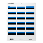 エストニア国旗 ラベル (フルシート)