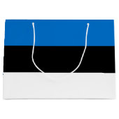 エストニア国旗 ラージペーパーバッグ (正面)