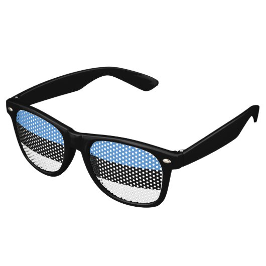 エストニア国旗 レトロサングラス (アングル)