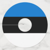 エストニア国旗 ワイングラスタグ (裏面)