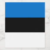 エストニア国旗 ワインラベル (シングルラベル)