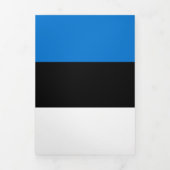 エストニア国旗 三つ折りカード (カバー)