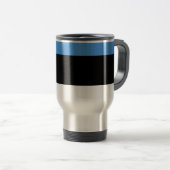 エストニア国旗/定期マグカップ トラベルマグ (正面右)