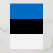 エストニア国旗 箔招待状 (正面)