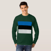 エストニア国旗 Tシャツ (正面フル)