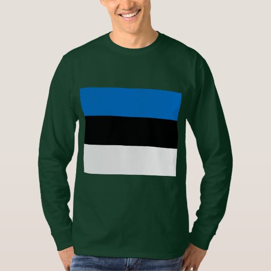 エストニア国旗 Tシャツ (正面)