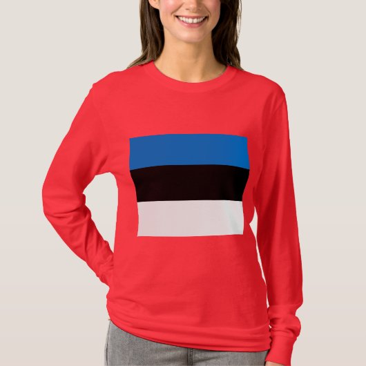 エストニア国旗 Tシャツ (正面)
