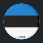 エストニア国魅力的旗の愛国磁石 マグネット<br><div class="desc">エストニア魅力的国旗が掲げられた愛国的な磁石。国名は下部のデザインに微妙に統合されている。文字は「it!」機能を使カスタマイズ用して完全にカスタマイズ可能。この美しいエストニアの磁石はスタイリッシュ、あらゆる大事な行事のための贈り物である。© 2022世界の国々</div>