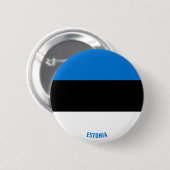 エストニア国魅力的旗 缶バッジ (正面&裏面)