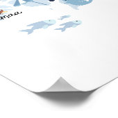 エストニア地図ポスター ポスター (角)