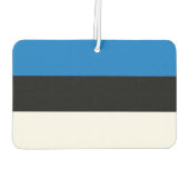 エストニア州旗を持つ車の新入生 カーエアーフレッシュナー (裏面)