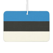 エストニア州旗を持つ車の新入生 カーエアーフレッシュナー (正面)