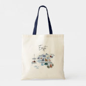 エストニア旅行地図(両面印刷) トートバッグ (裏面)