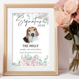 エストニア犬のシグネチャードリンクの看板 ポスター