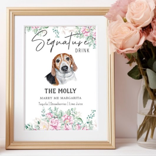 エストニア犬のシグネチャードリンクの看板 ポスター