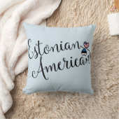 エストニア系アメリカ人の絡み合ったハートズスロークッション クッション (ブランケット)