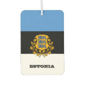 エストニア自動車消息注、エストニア国旗 カーエアーフレッシュナー (正面)