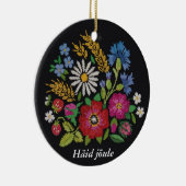 エストニア語のクリスマスのオーナメント-インスパイアMuhu セラミックオーナメント (右)