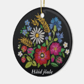 エストニア語のクリスマスのオーナメント-インスパイアMuhu セラミックオーナメント (左)