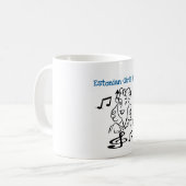 エストニア語の女の子の石 コーヒーマグカップ (正面左)