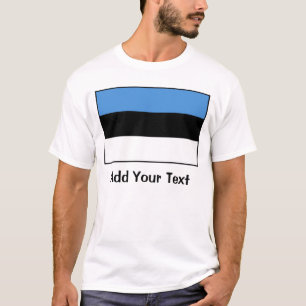 エストニア-エストニア語の旗 Tシャツ