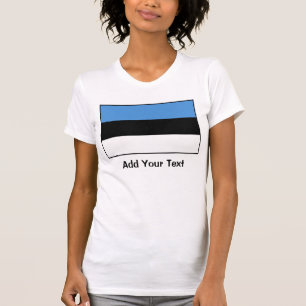 エストニア-エストニア語の旗 Tシャツ