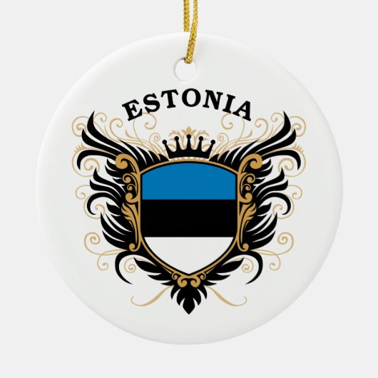 エストニア セラミックオーナメント (正面)