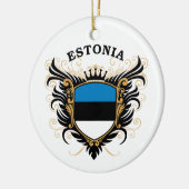 エストニア セラミックオーナメント (左)