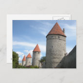 エストニア,タリンの中世の塔または塔 ポストカード (正面/裏面)